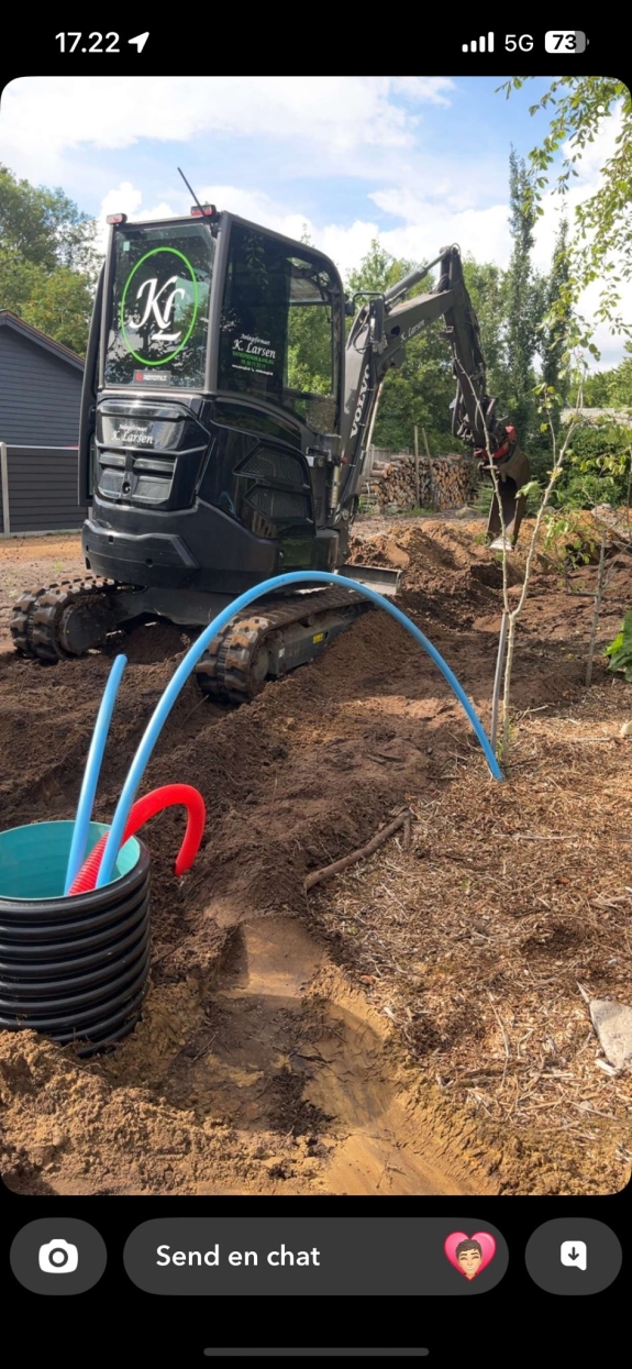 Entreprenør gravearbejde