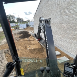 gravearbejde ved bolig
