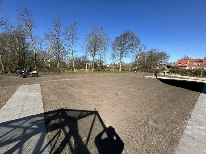 klargøring af ny græsplæne