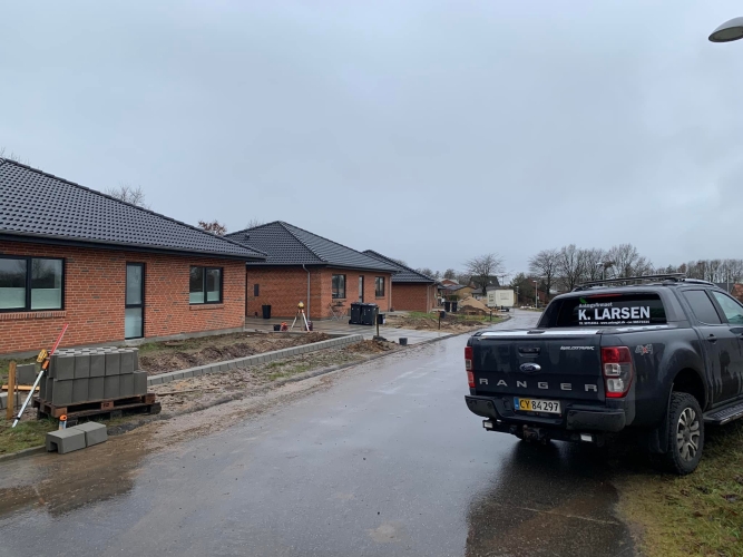 Støttemur i Holstebro