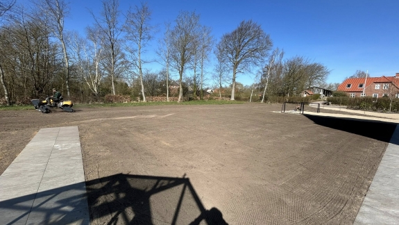 klargøring af ny græsplæne