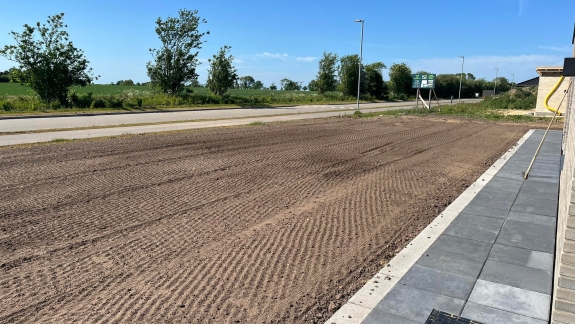 ny græsplæne til nybyggeri