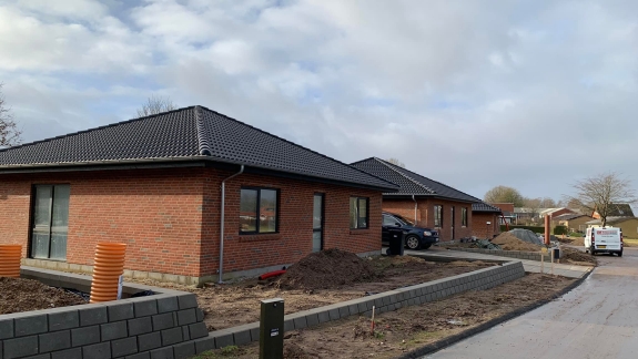 Opbygning af støttemur i Holstebro